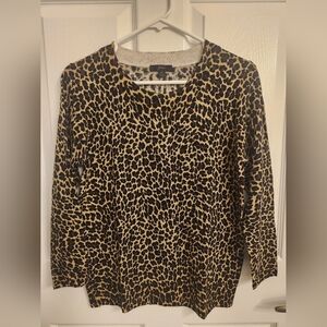 JCrew sz M leopard Tippi sweater